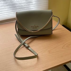 NWOT Kate Spade Carson convertible crossbody, sage green.